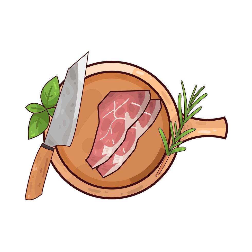 Illustration of meat vector