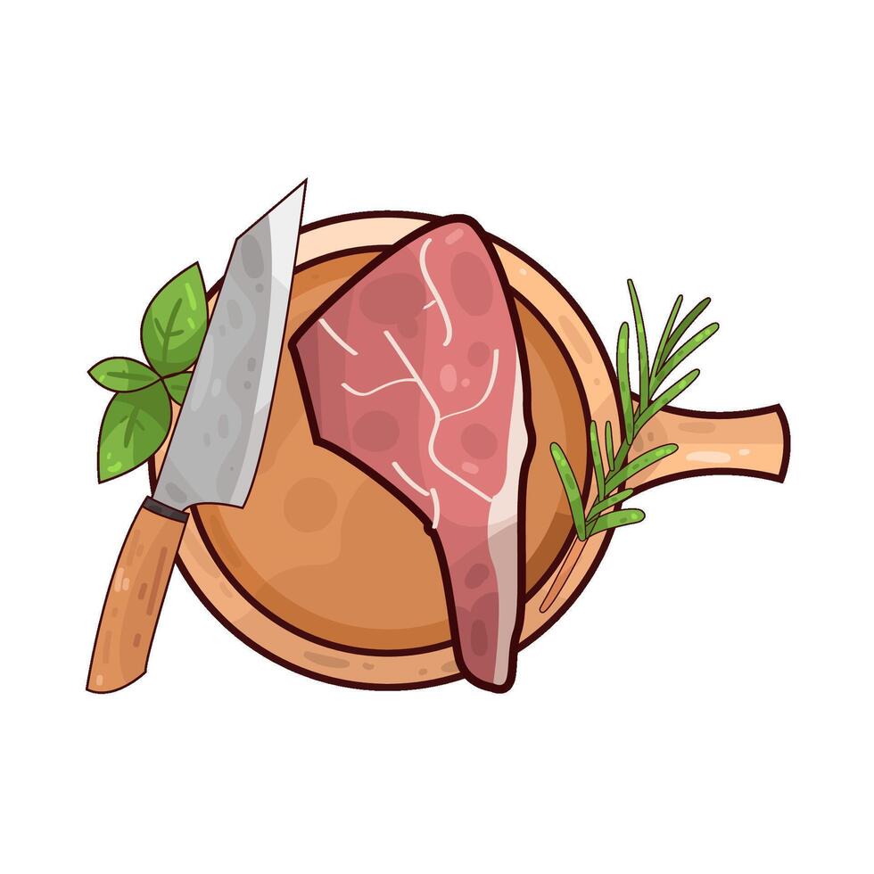 Illustration of meat vector