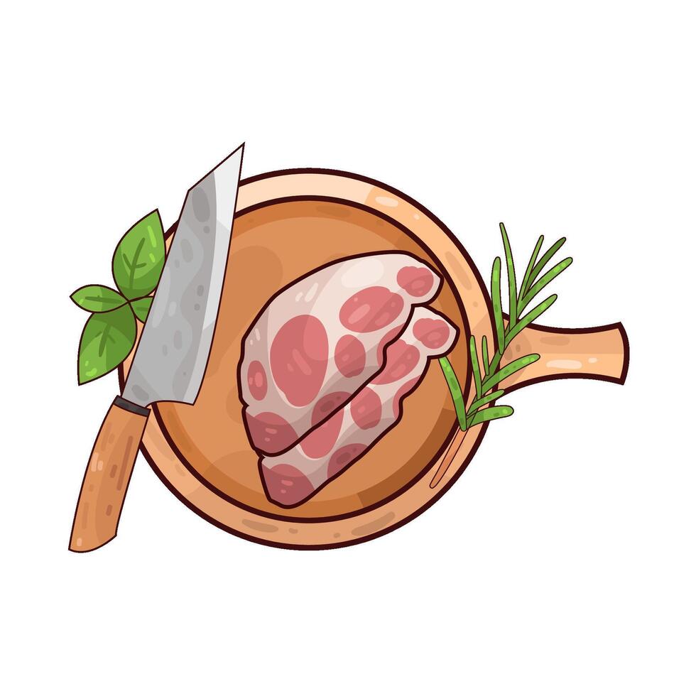 Illustration of meat vector