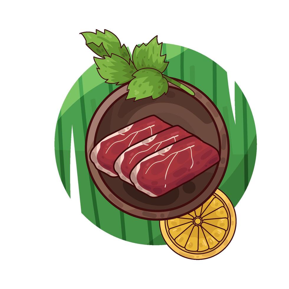 Illustration of meat vector