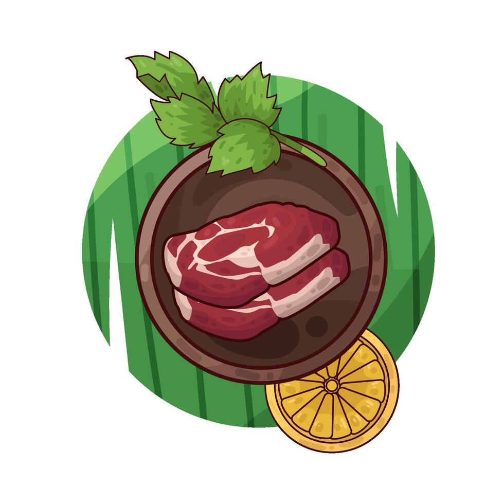 Illustration of meat vector