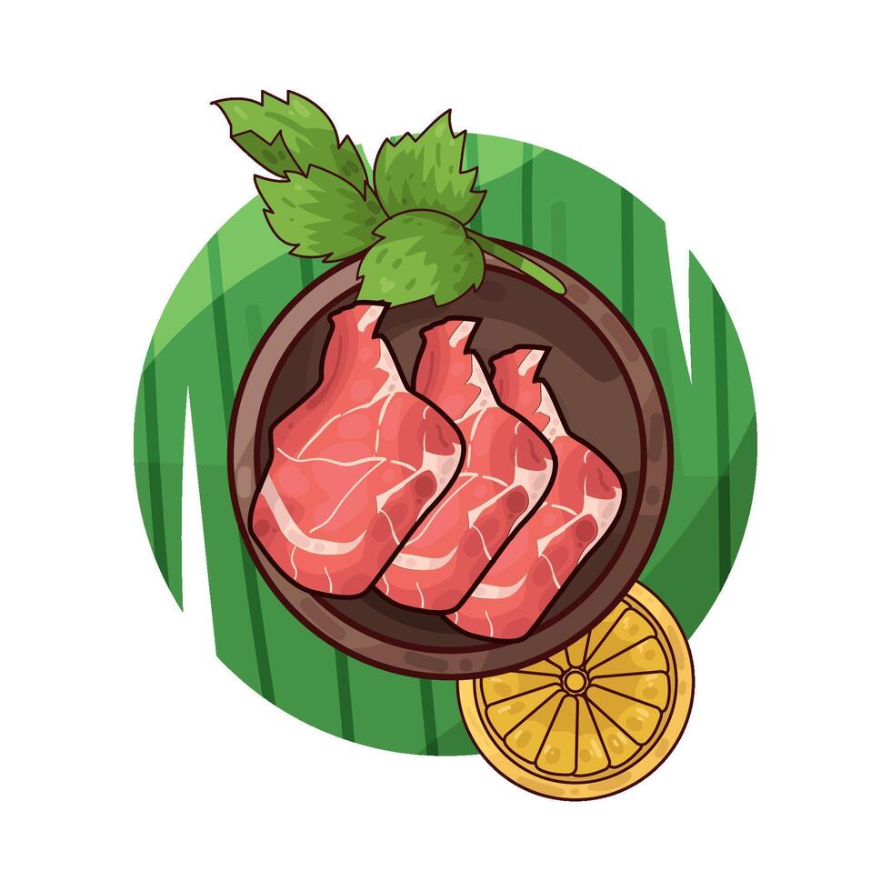 Illustration of meat vector