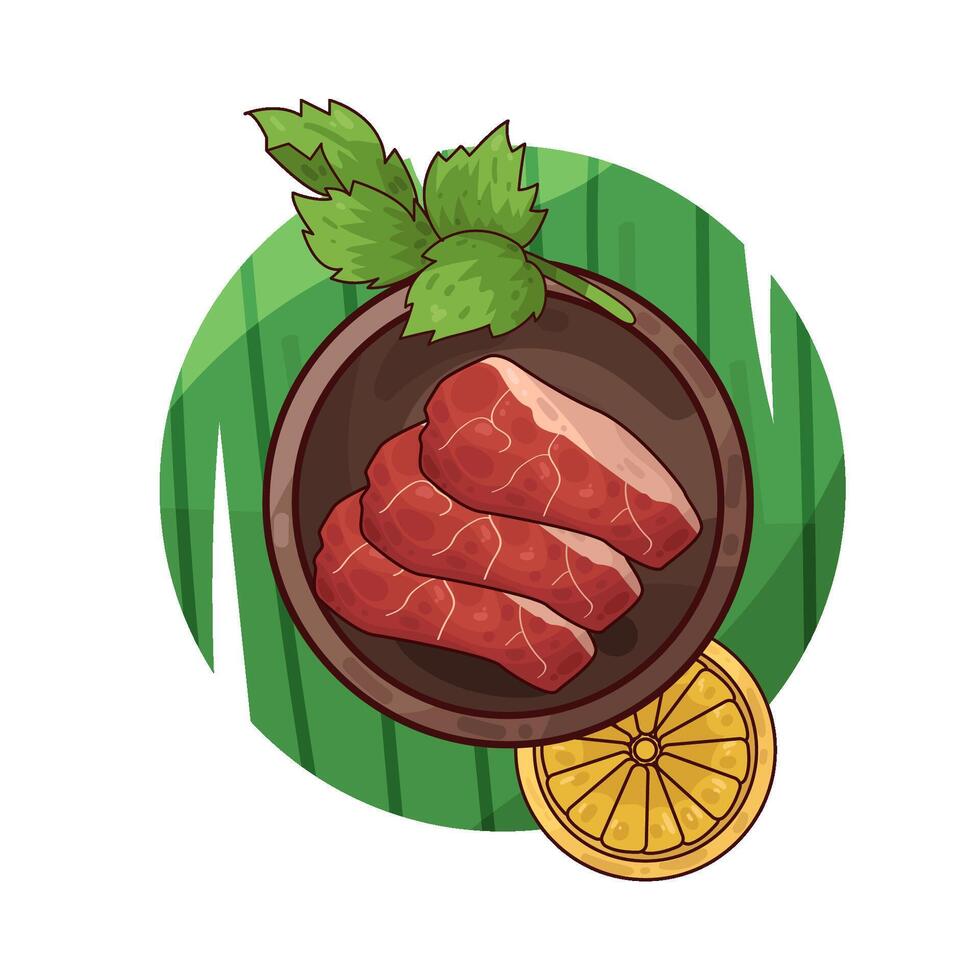 Illustration of meat vector