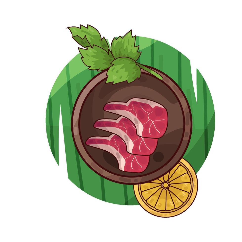 Illustration of meat vector