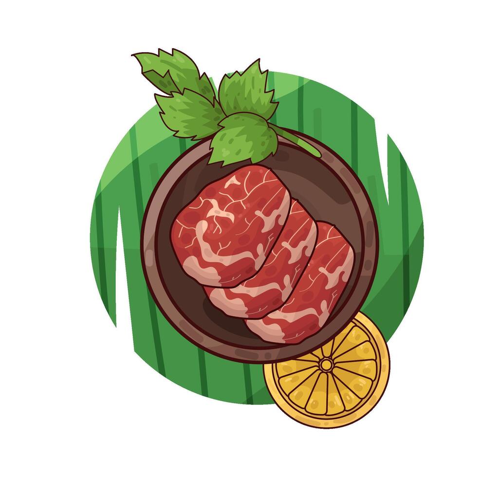 Illustration of meat vector