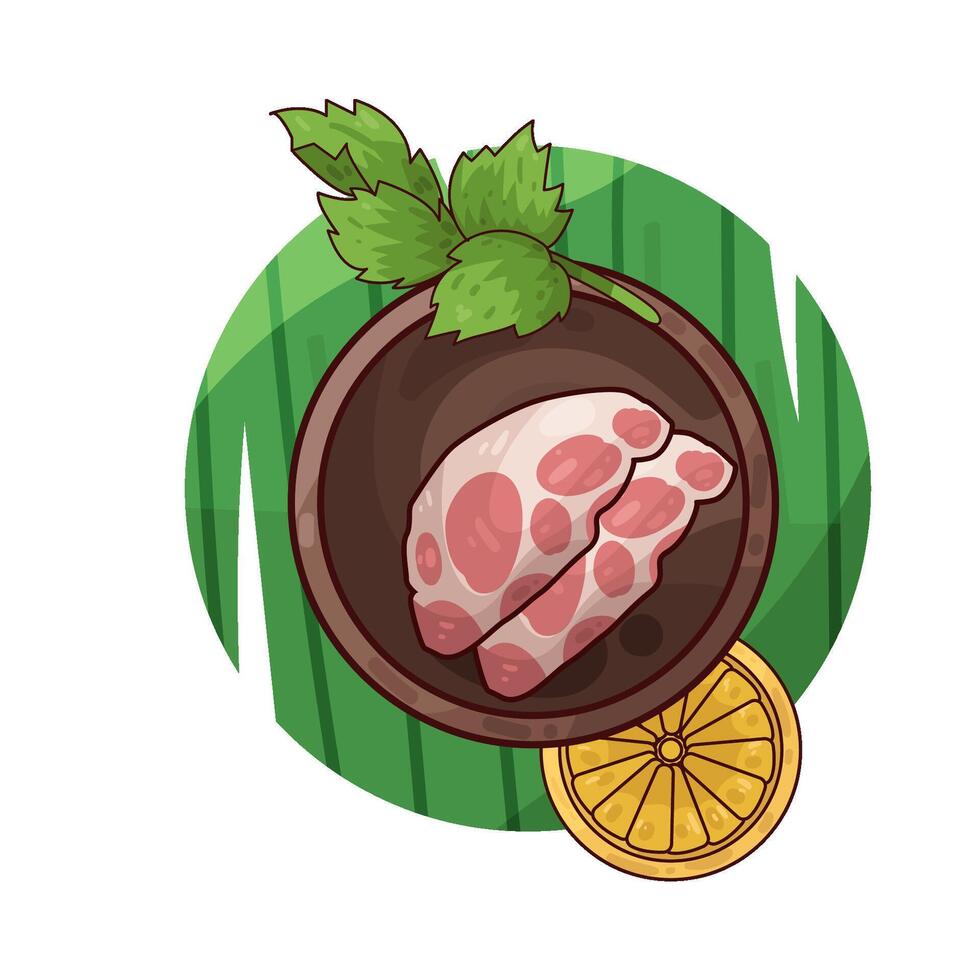 Illustration of meat vector