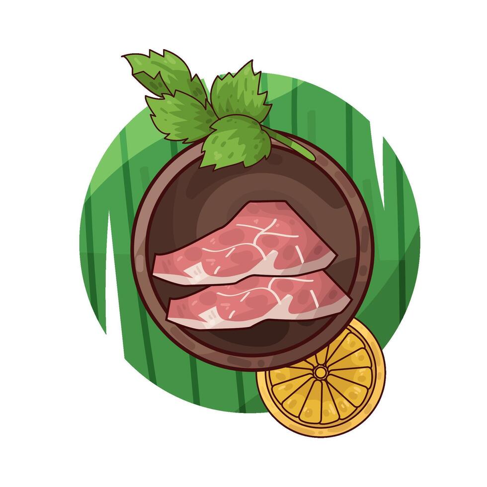 Illustration of meat vector