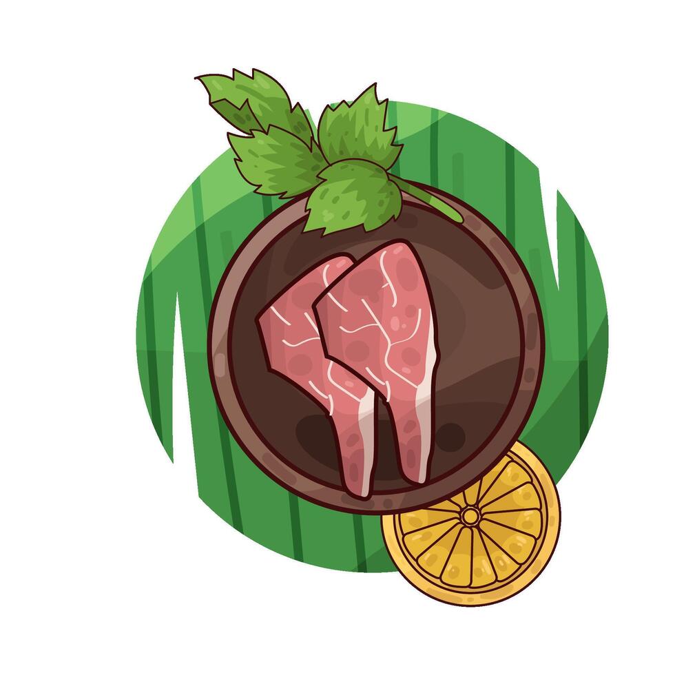 Illustration of meat vector