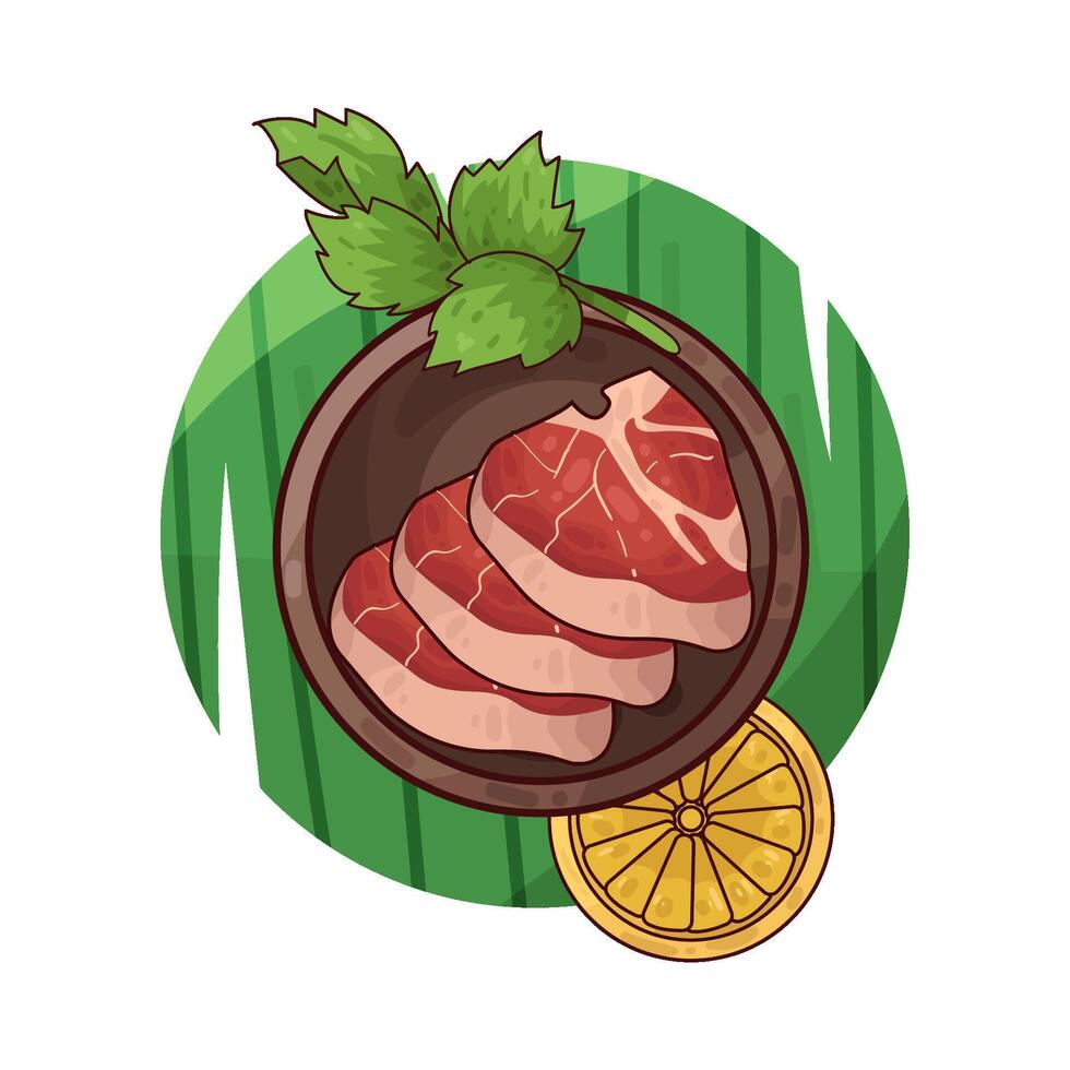 Illustration of meat vector