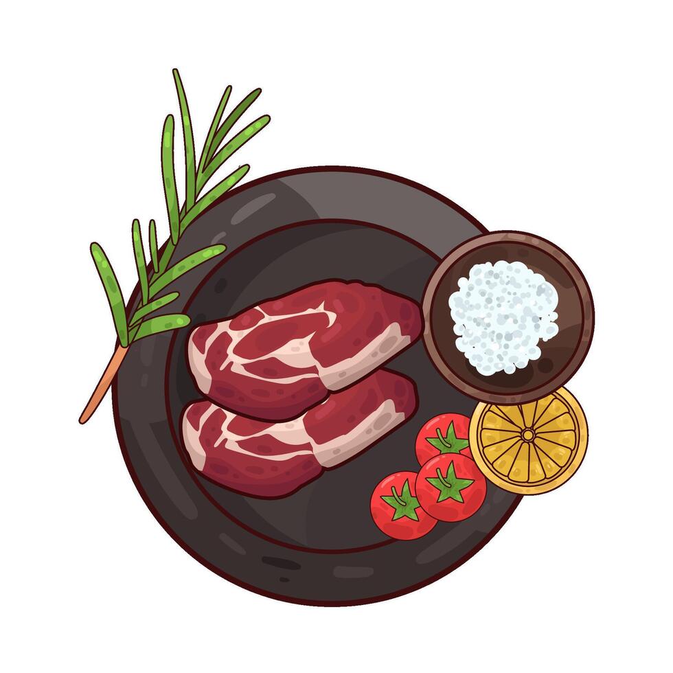 Illustration of meat vector