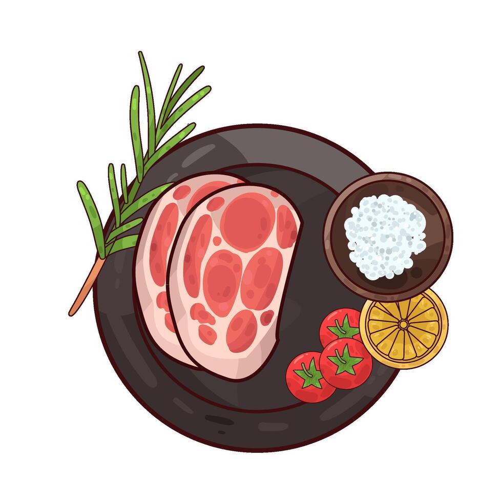 Illustration of meat vector