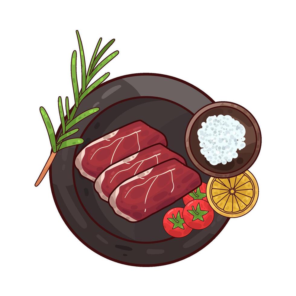 Illustration of meat vector