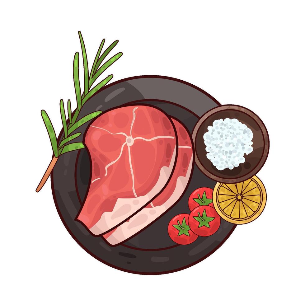 Illustration of meat vector