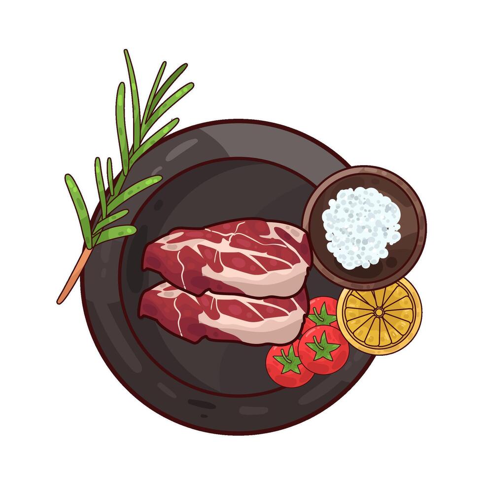 Illustration of meat vector