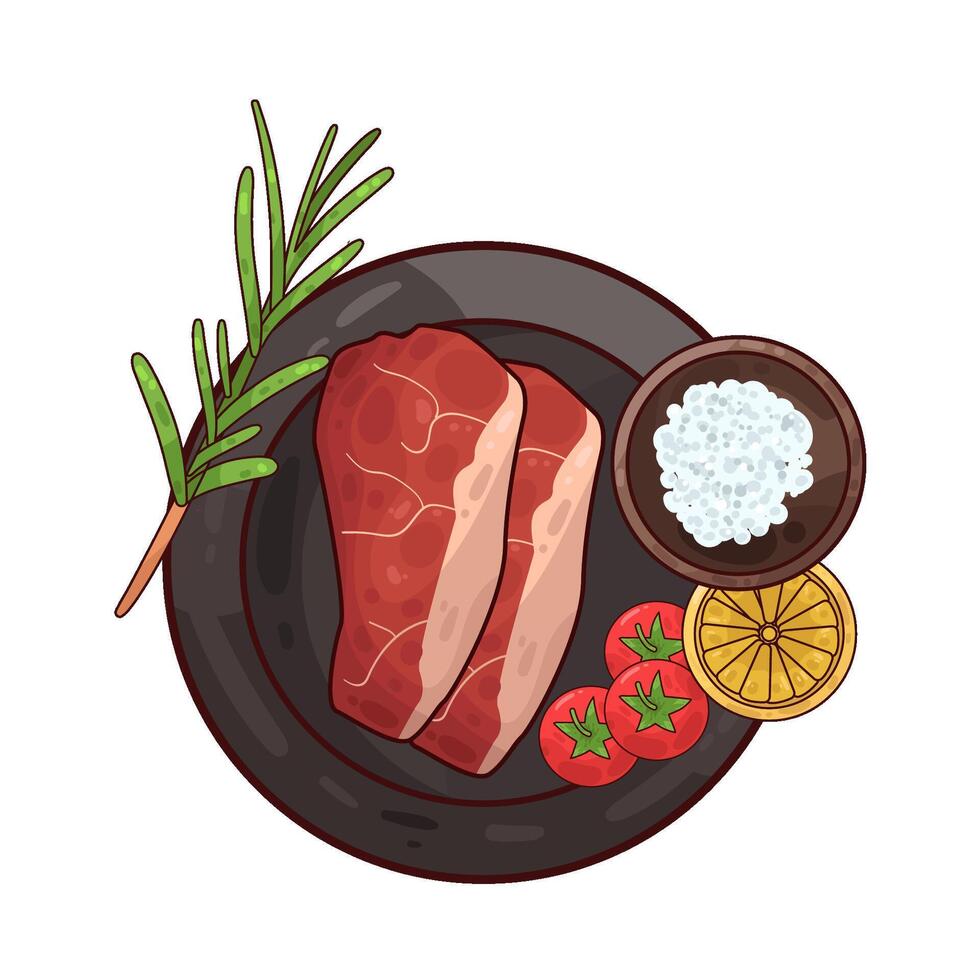 Illustration of meat vector