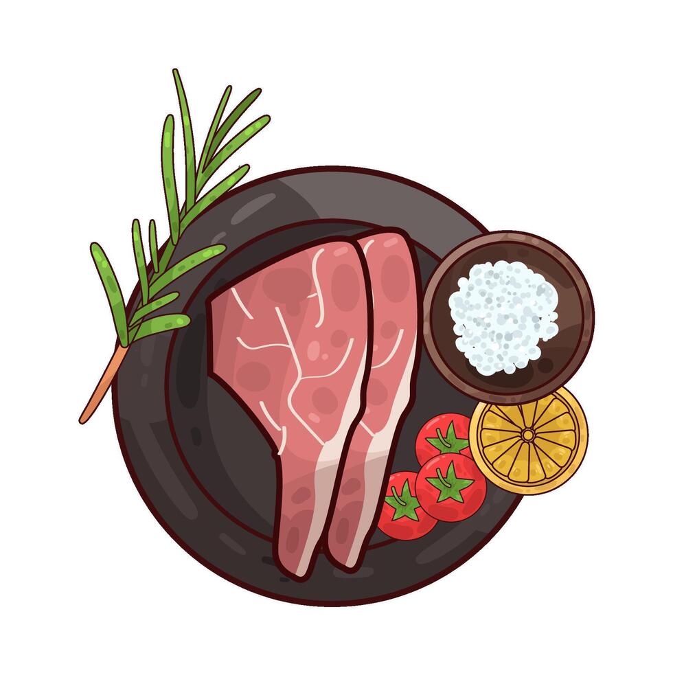 Illustration of meat vector