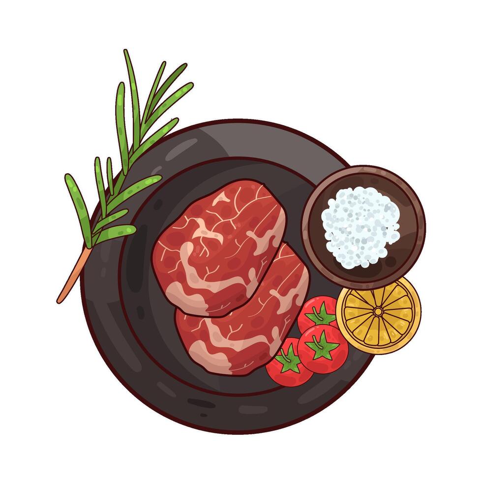 Illustration of meat vector