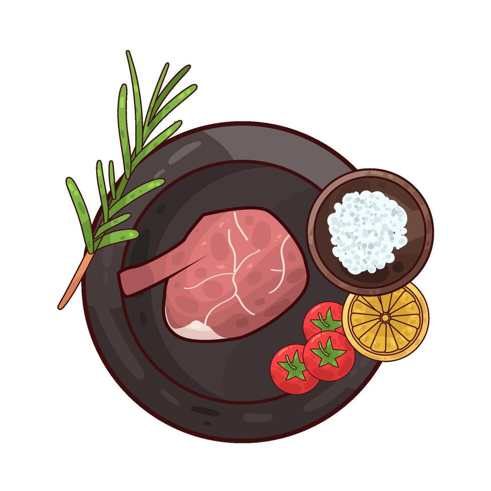 Illustration of meat vector