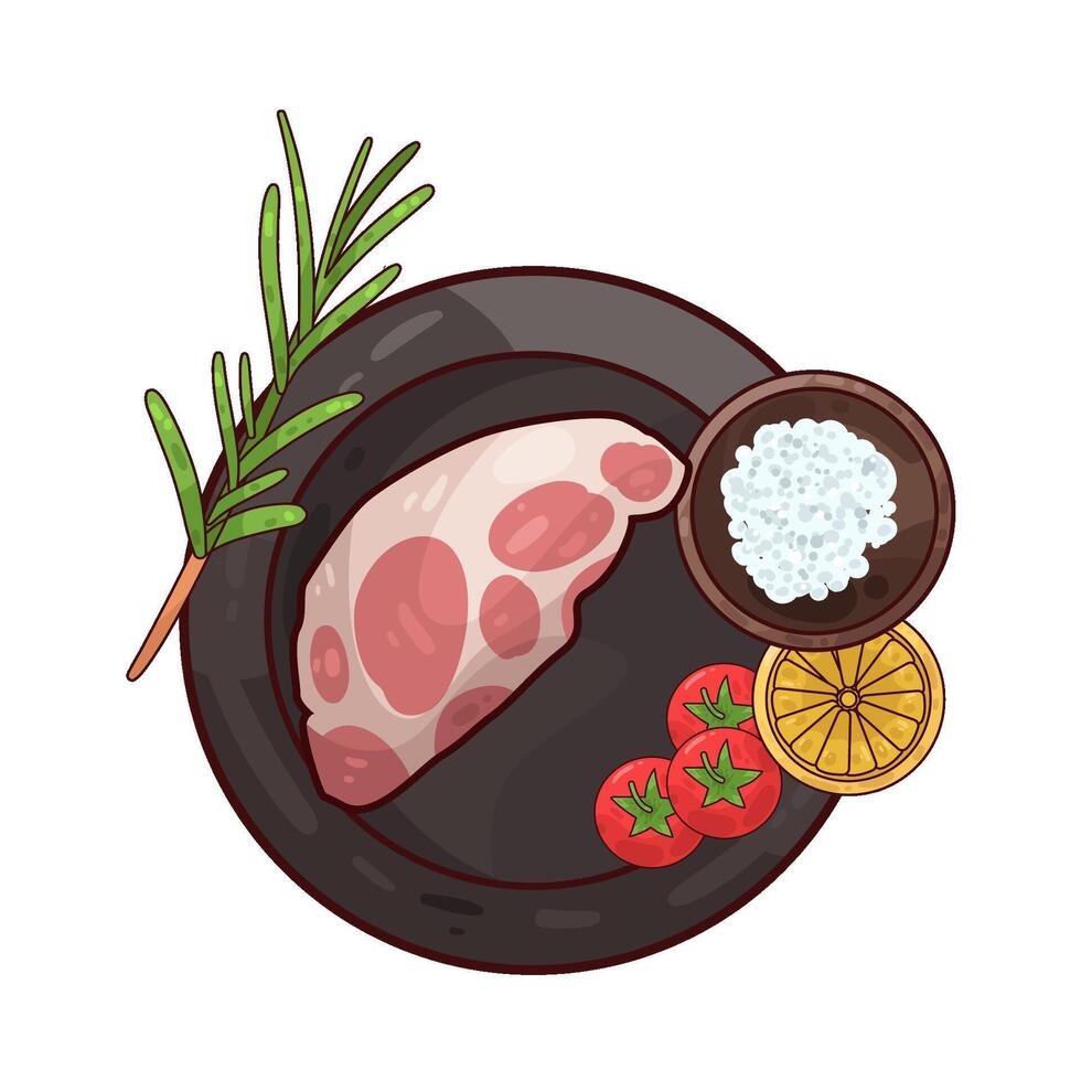 Illustration of meat vector