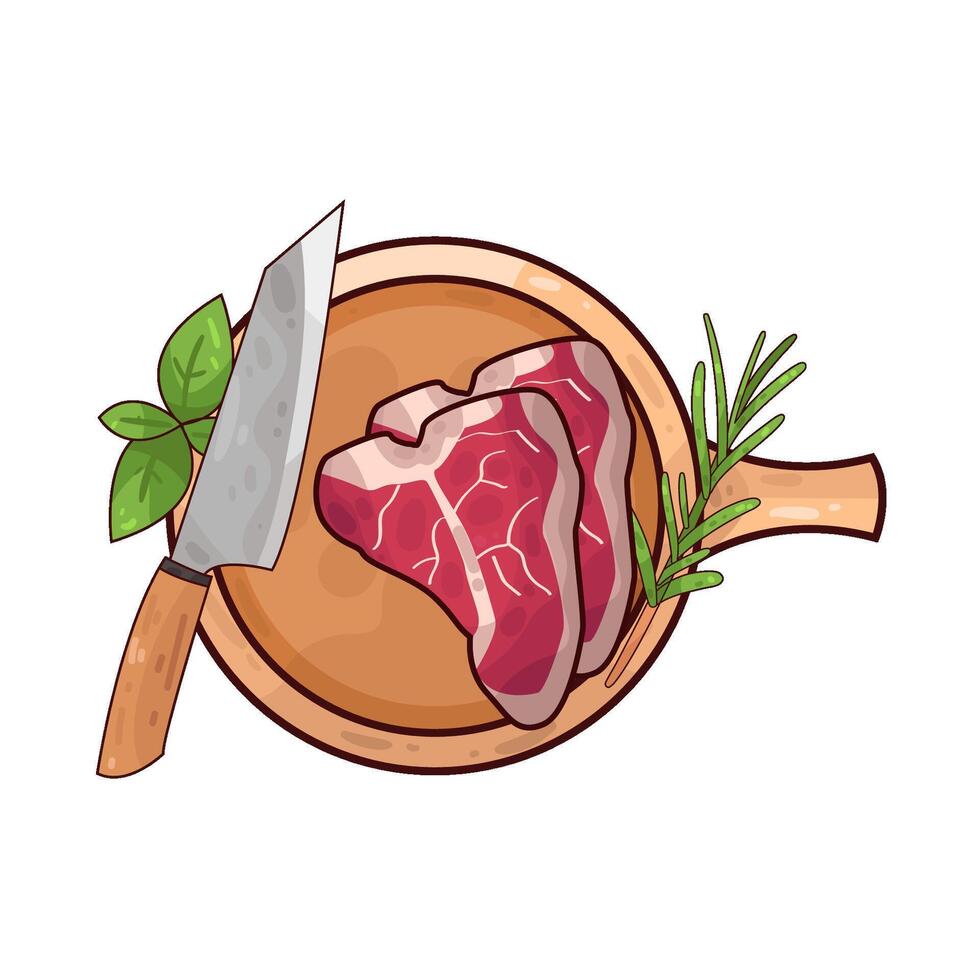 Illustration of meat vector