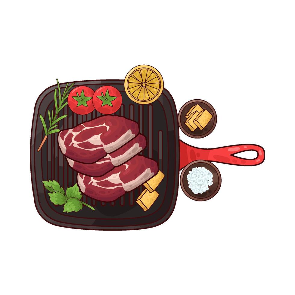 Illustration of meat vector