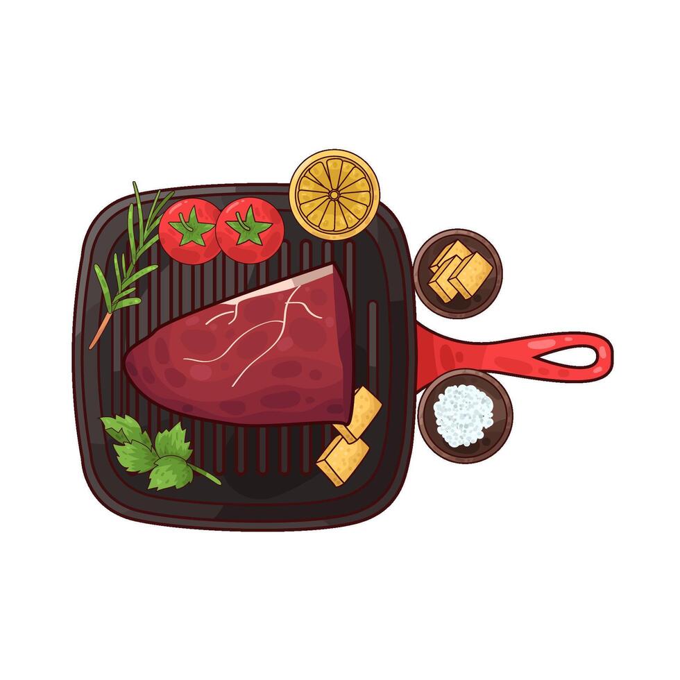 Illustration of meat vector