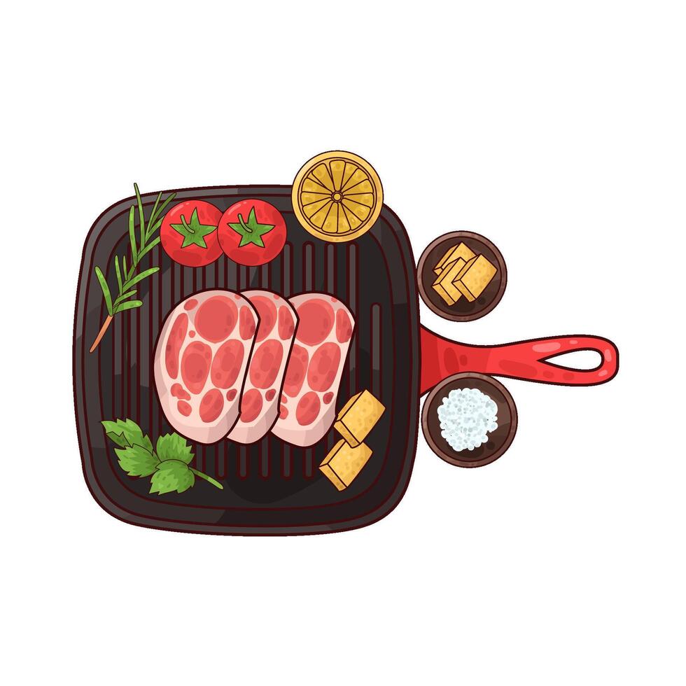 Illustration of meat vector