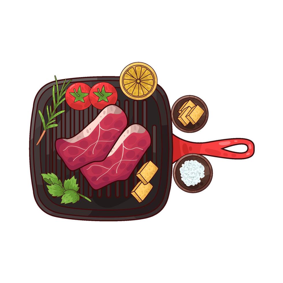 Illustration of meat vector