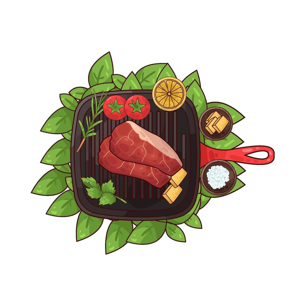 Illustration of meat vector