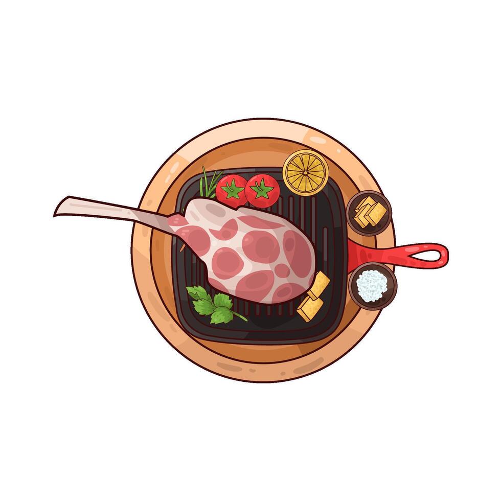 Illustration of meat vector