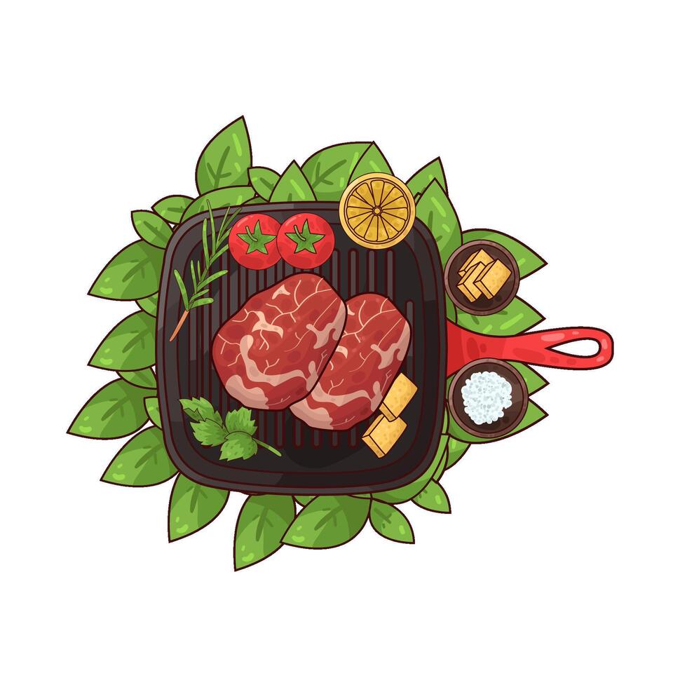 Illustration of meat vector