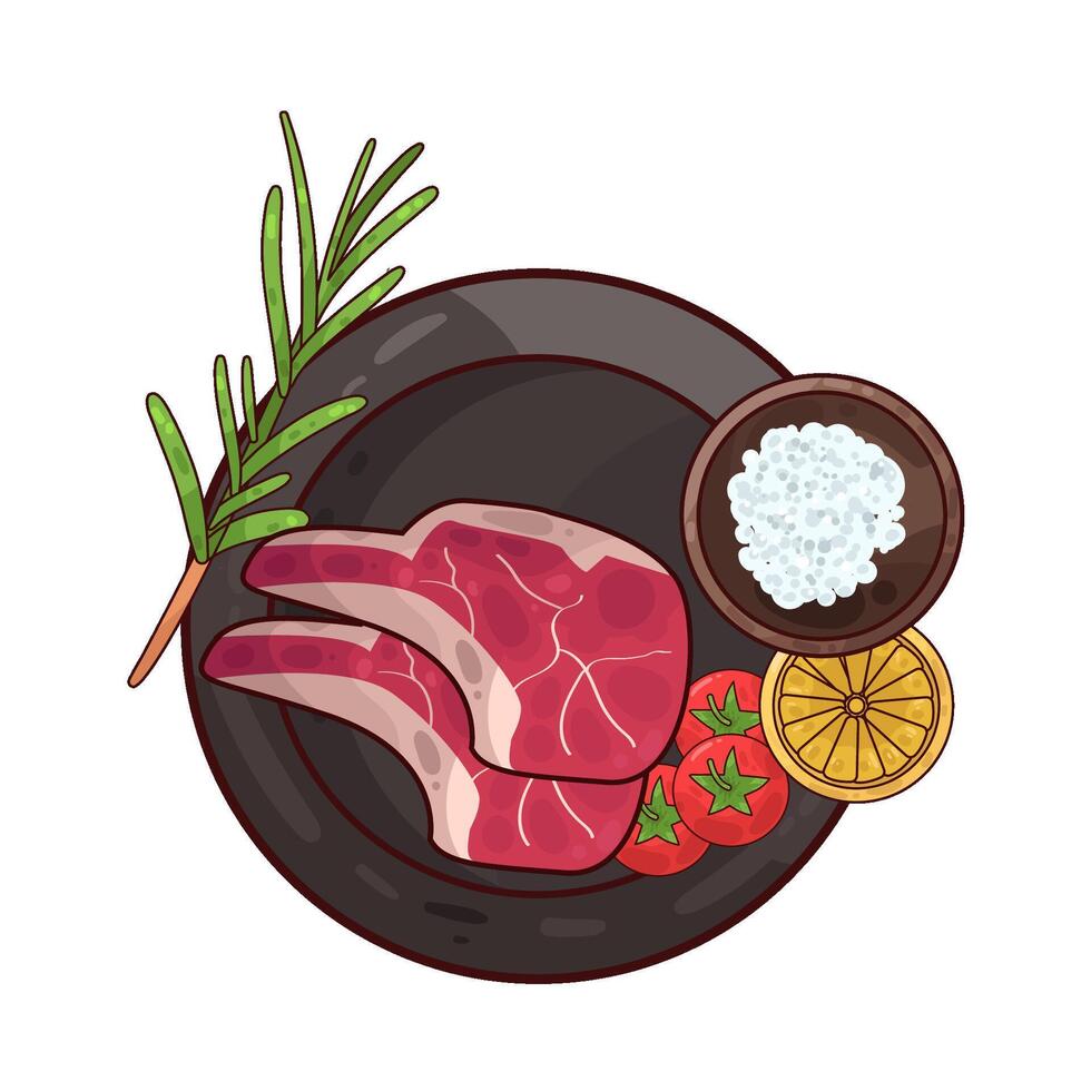 Illustration of meat vector