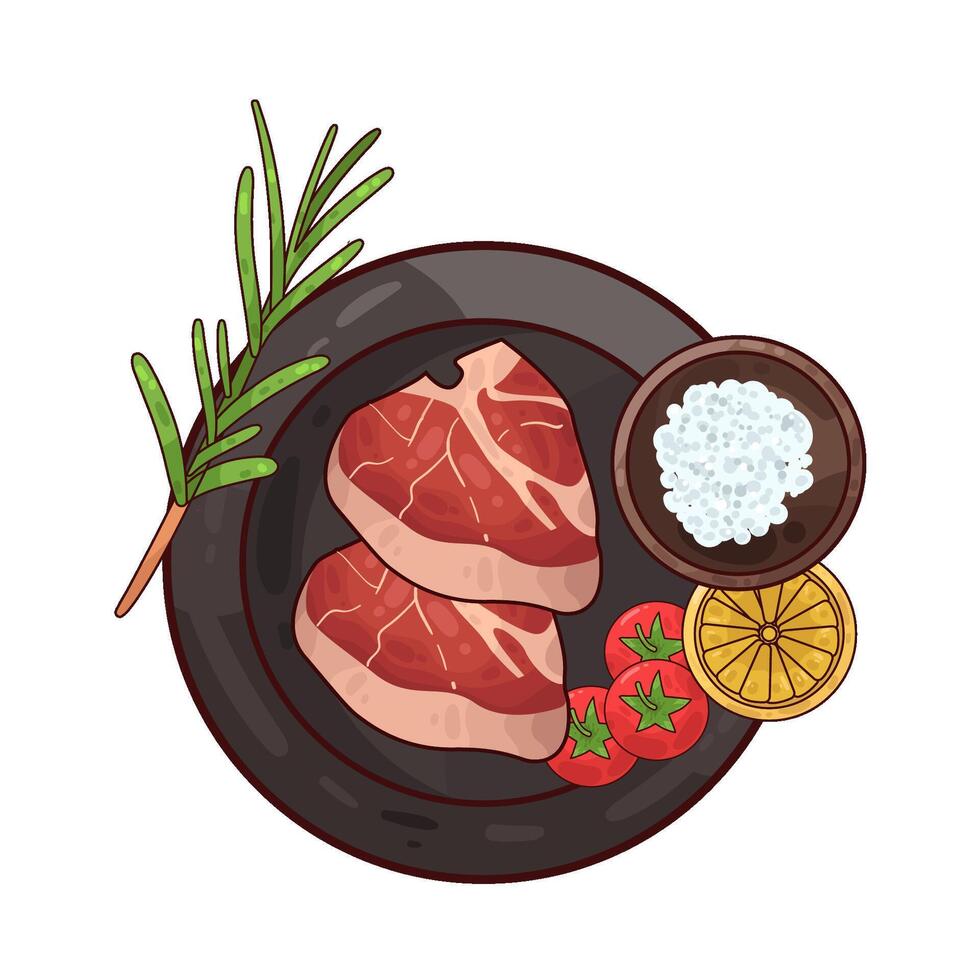 Illustration of meat vector