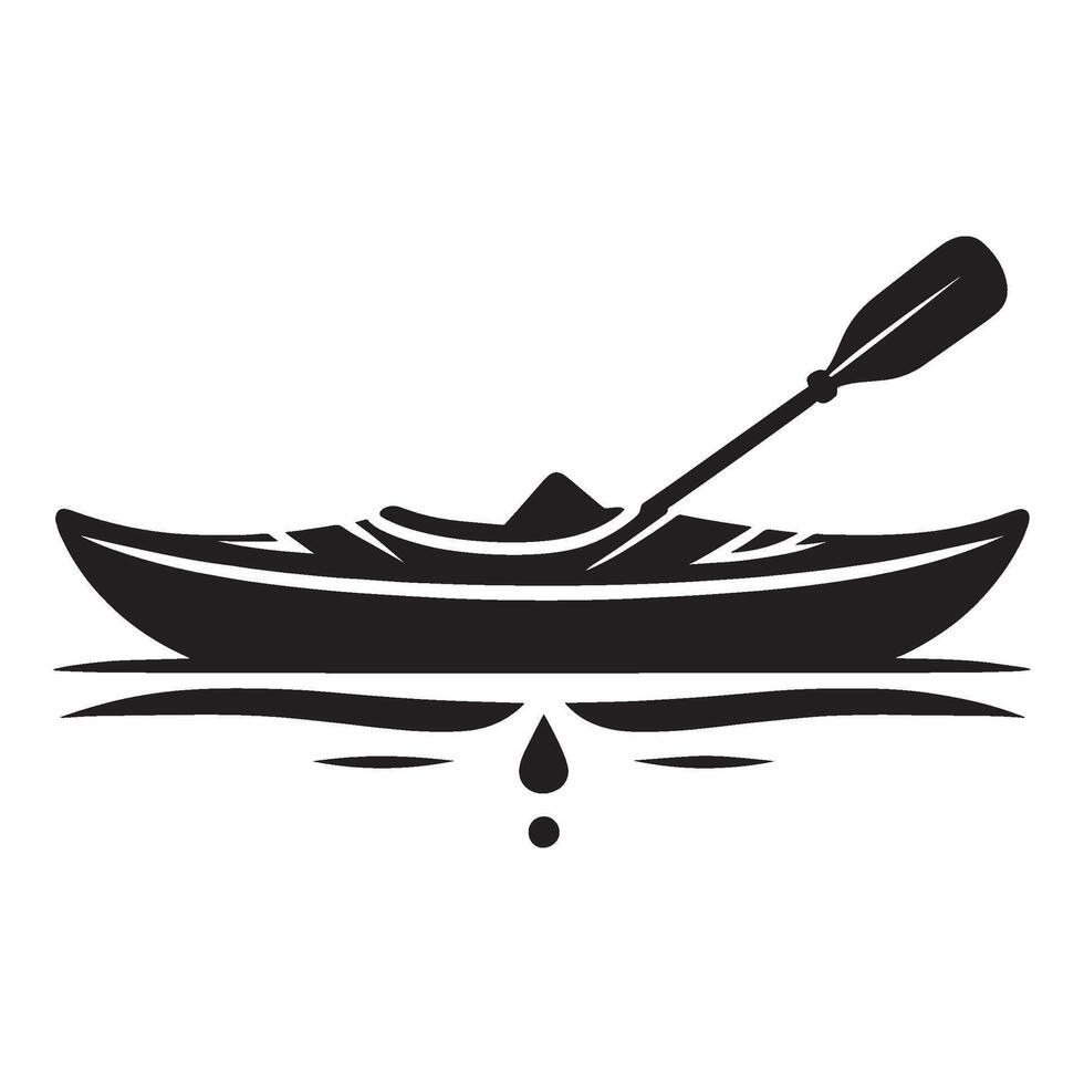 Boat silhouette illustration isolated on a white background vector