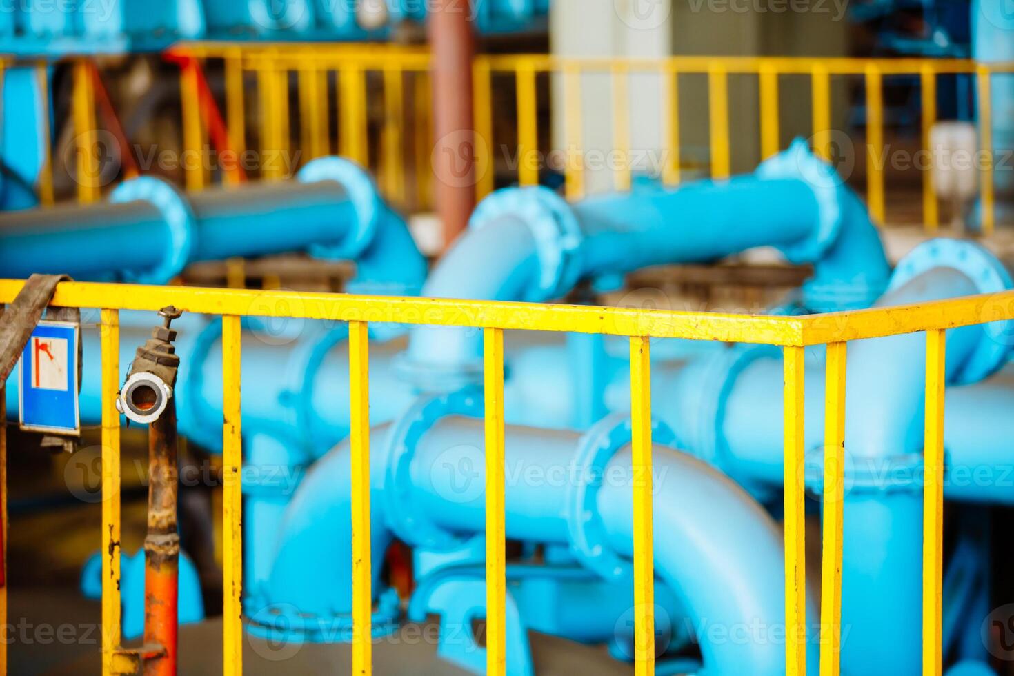 technological pipeline module. Power station. photo