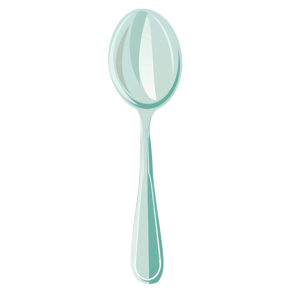Spoon Illustration, Silverware Clipart, Kitchen Utensil Graphic png