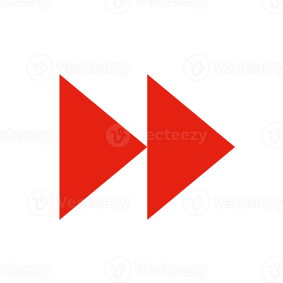 Double arrow, navigation, next, direction flat style isolated icon. Arrow symbol for web site and mobile app design png