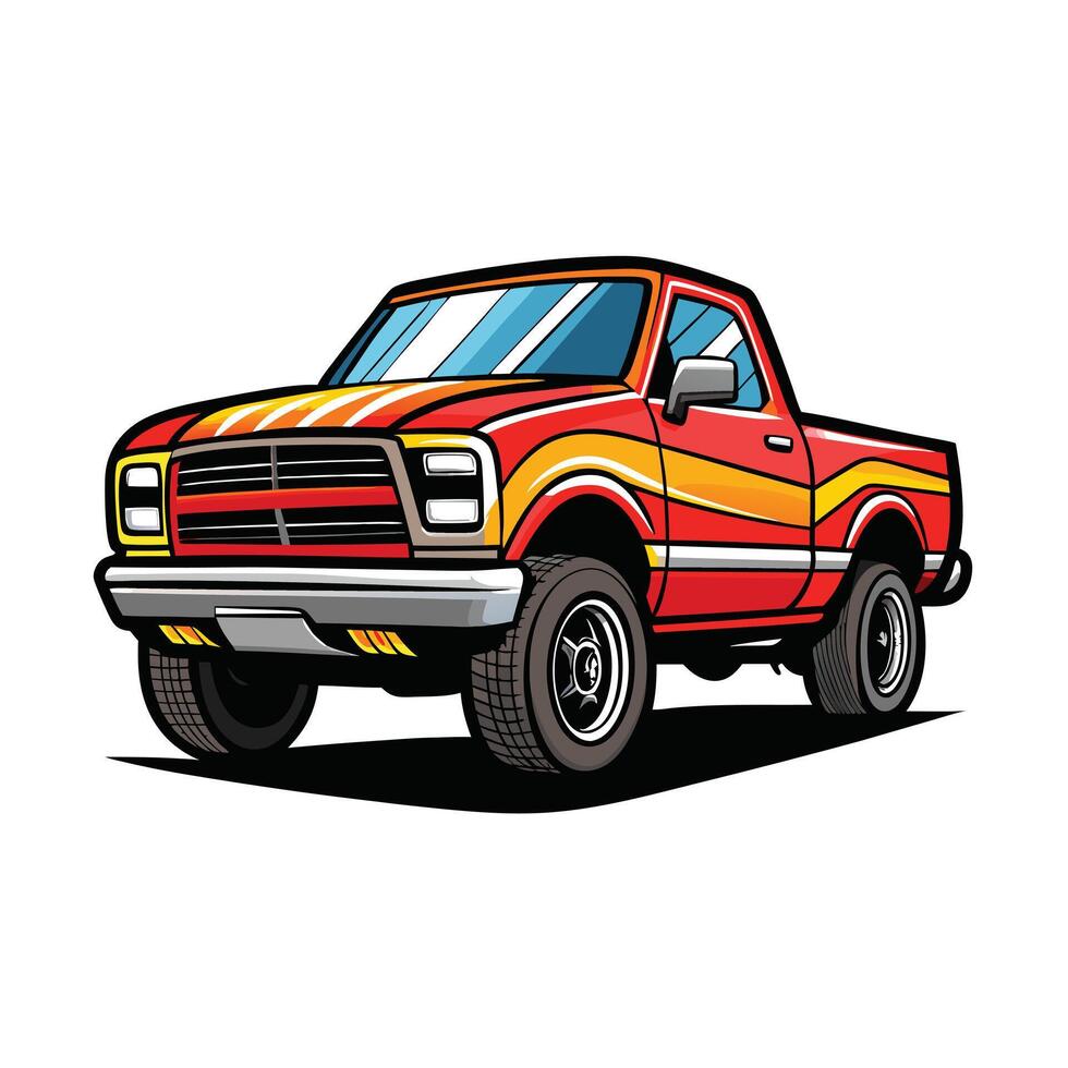 Realistic Truck Illustration vector