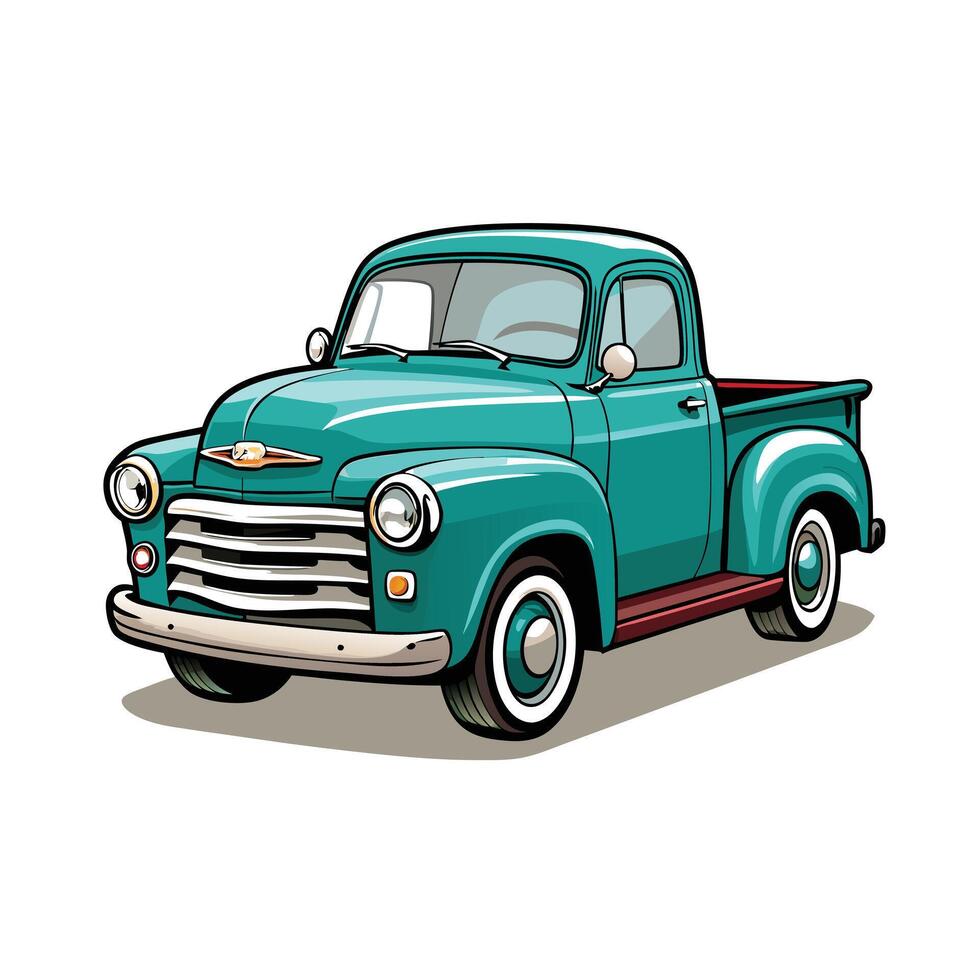 Realistic Truck Illustration vector