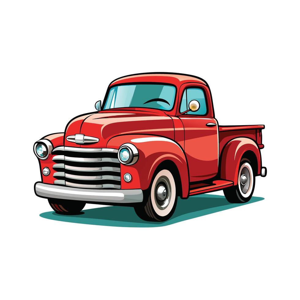 Realistic Truck Illustration vector