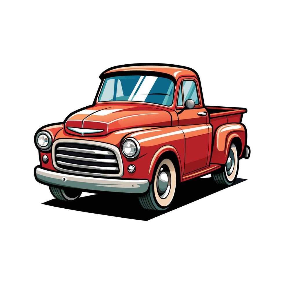 Realistic Truck Illustration vector