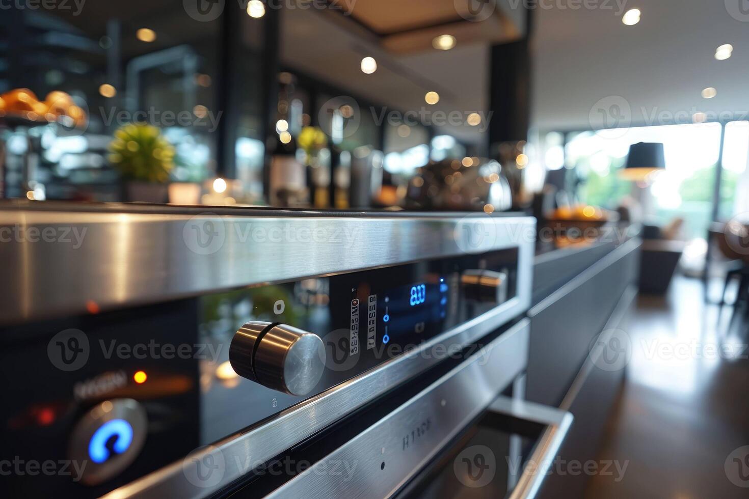 Close-up view of a stainless steel outdoor grill with fresh tomatoes, onions, and herbs ready for photo