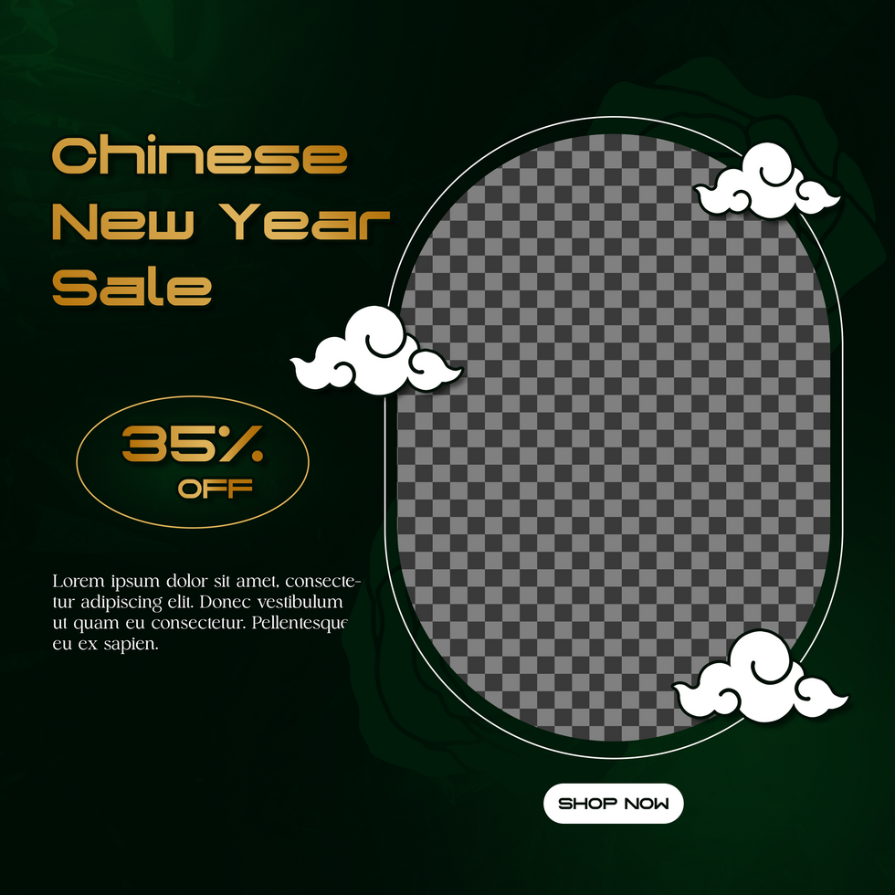 Chinese New Year Sale Social Media Template psd
