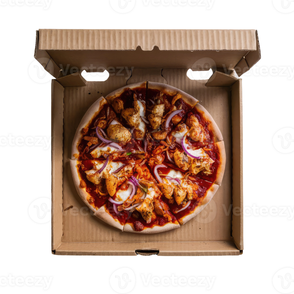 Pizza in a box png