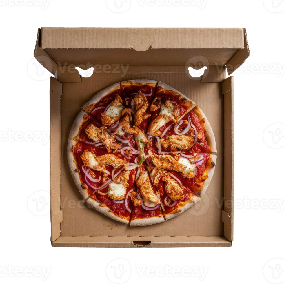 Pizza in a box png