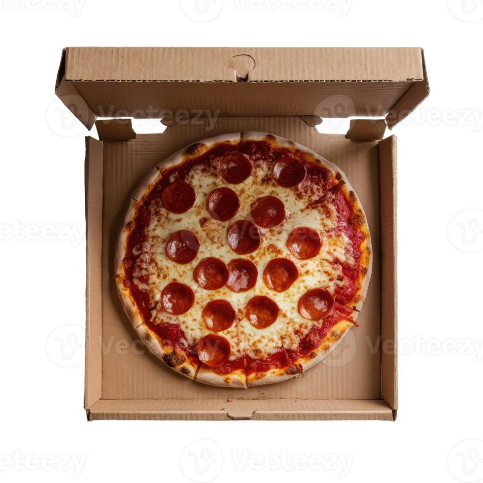 Pepperoni Pizza in a Box png