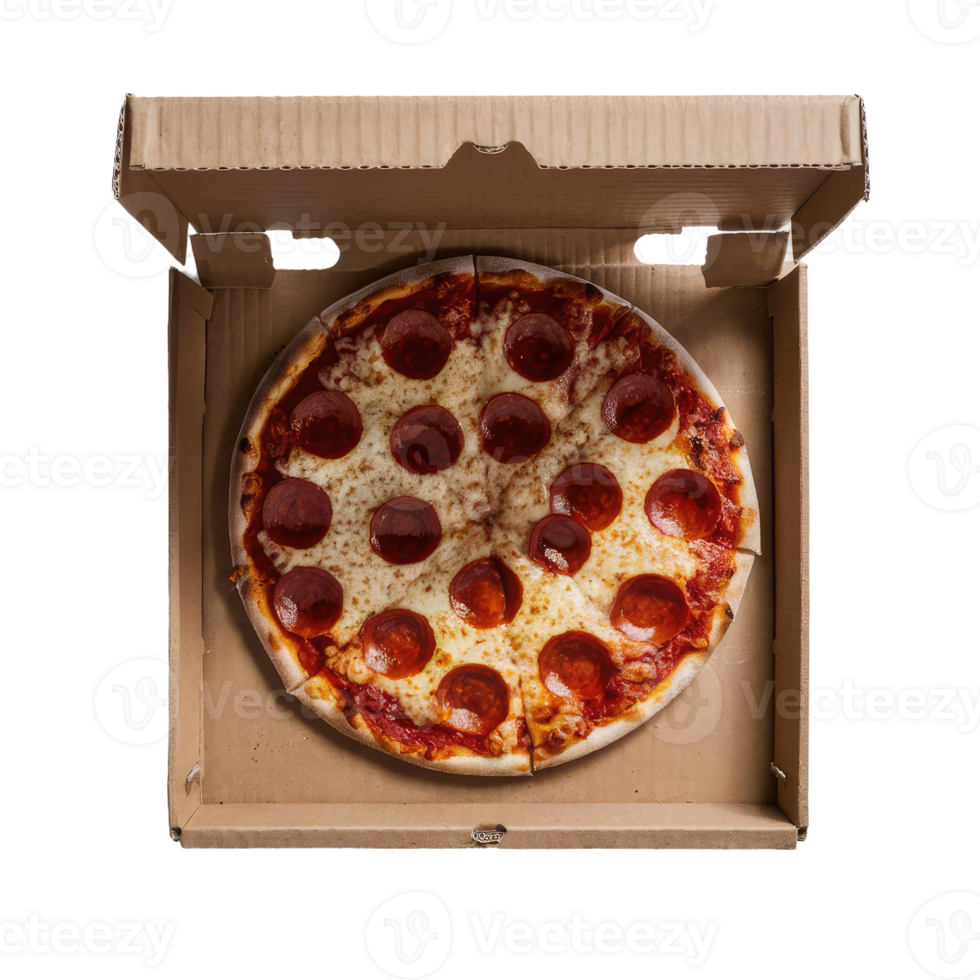 Pepperoni Pizza in a Box png