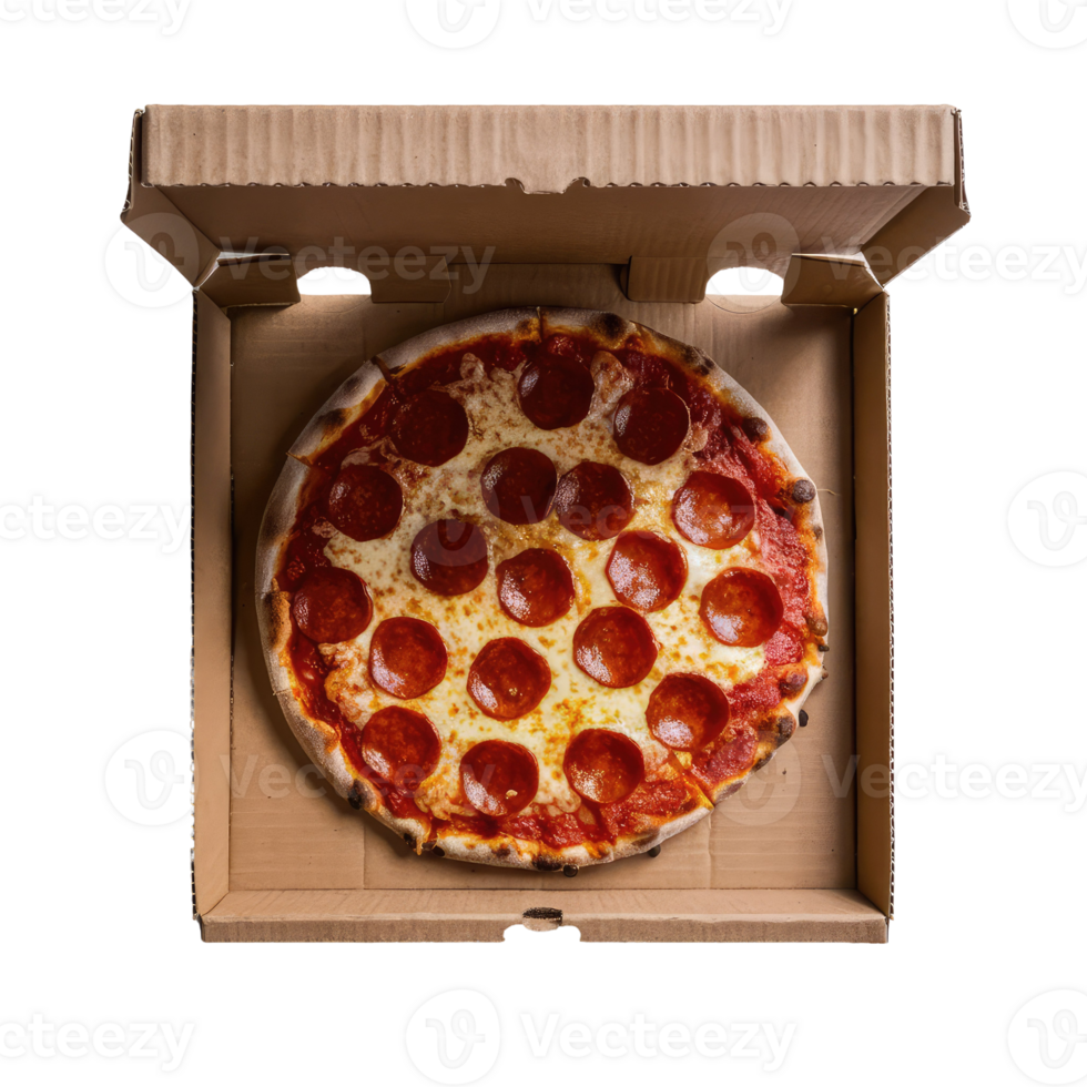 Pepperoni Pizza in a Box png