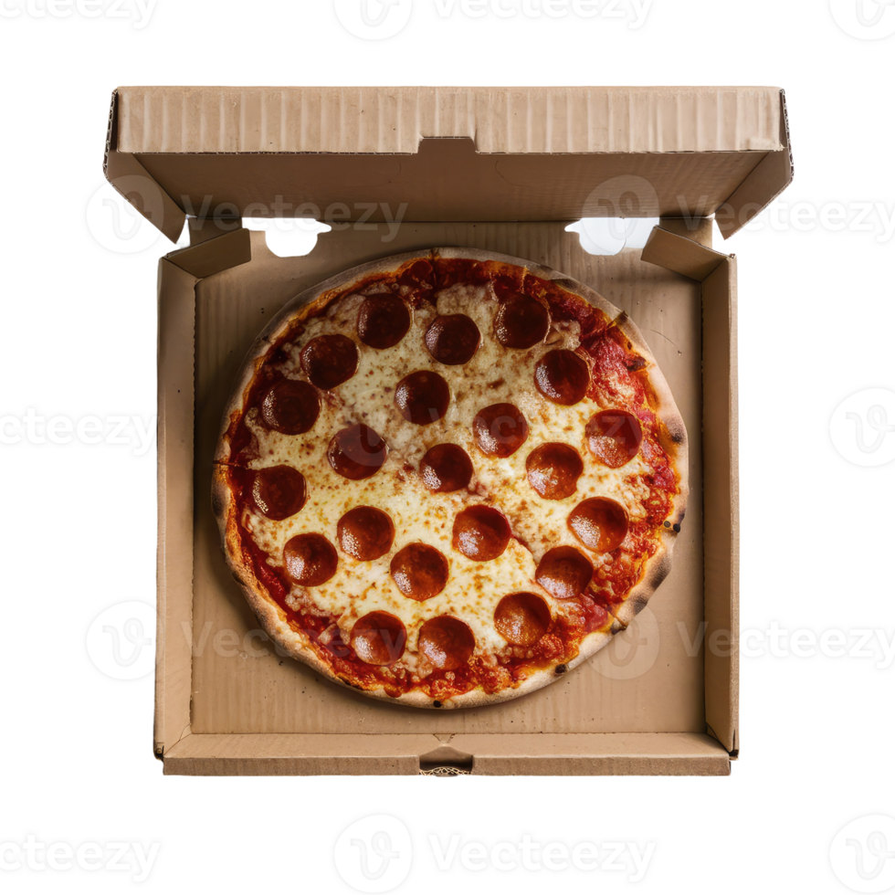 Pepperoni Pizza in a Box png
