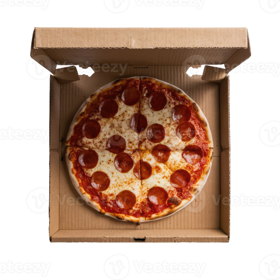 Pepperoni Pizza in a Box png